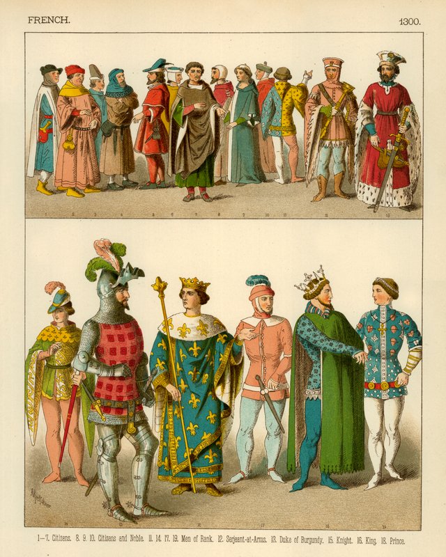 Fransk kostym 1300 av Albert Kretschmer