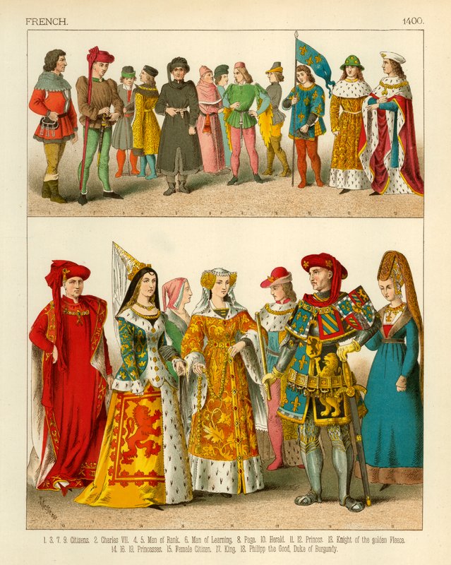 Fransk kostym 1400 av Albert Kretschmer