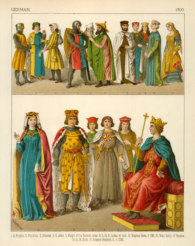 Tysk kostym 1200 av Albert Kretschmer