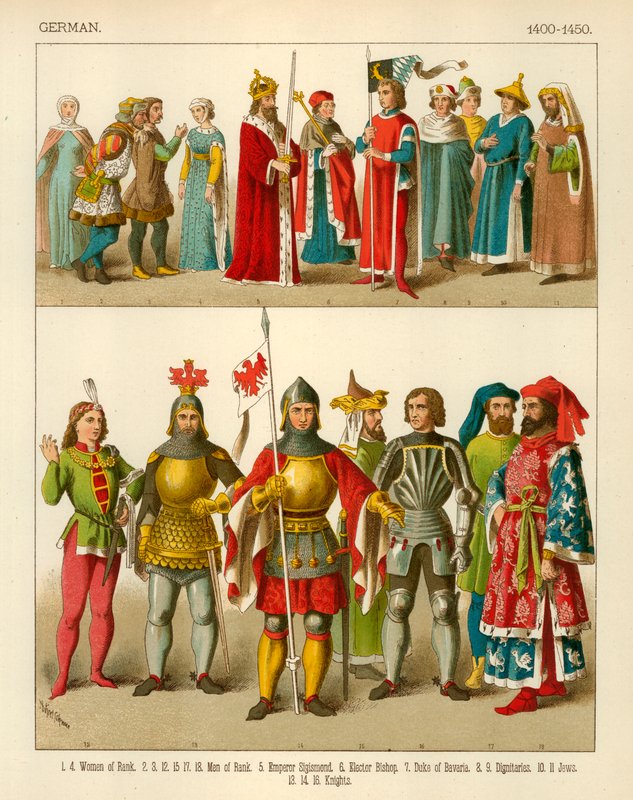 Tysk Dräkt 1400-1450 av Albert Kretschmer