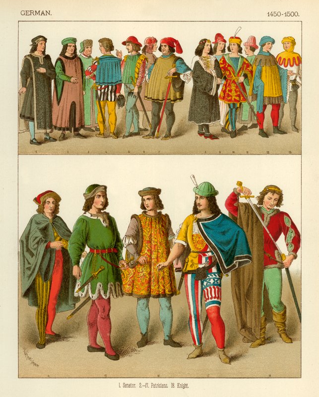 Tysk Dräkt 1450-1500 av Albert Kretschmer