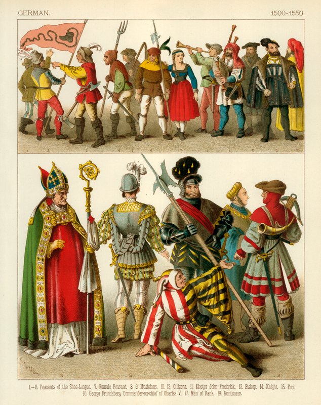 Tysk Dräkt 1550-1600 av Albert Kretschmer