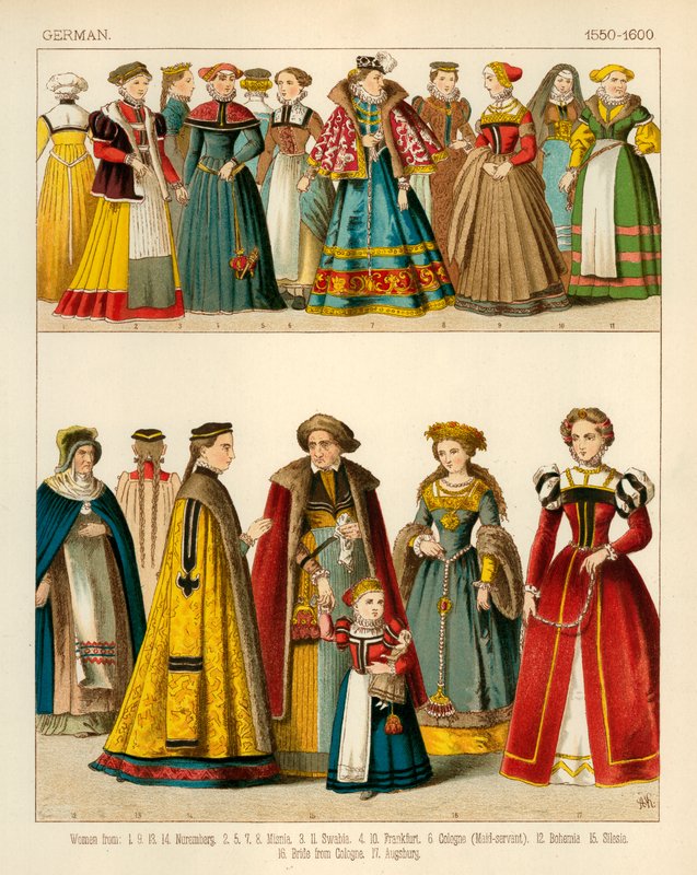 Tysk Dräkt 1550-1600 av Albert Kretschmer