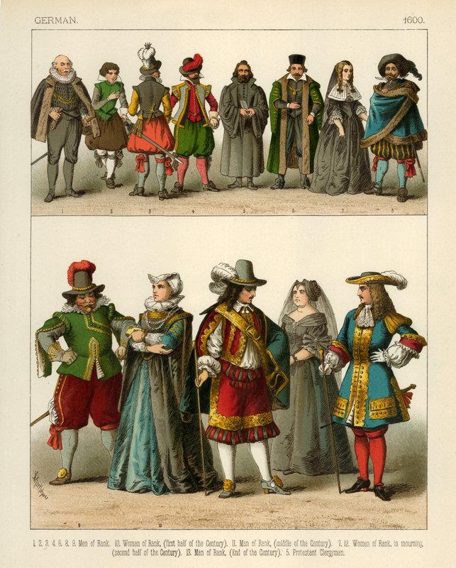 Tysk kostym 1600 av Albert Kretschmer