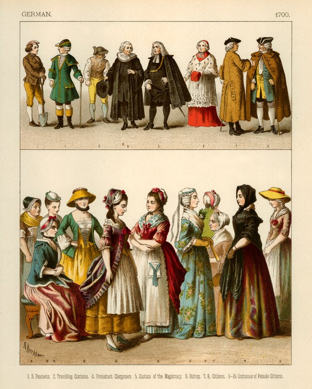 Tyska kostymer 1700 av Albert Kretschmer
