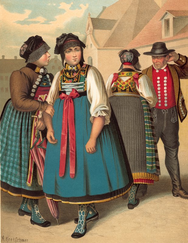 Tysk kostume, Bayern, Dachauswed av Albert Kretschmer