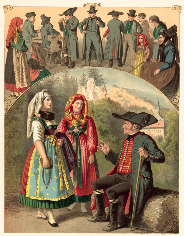 Tysk kostym, Bavaria Frankische-Schweiz av Albert Kretschmer