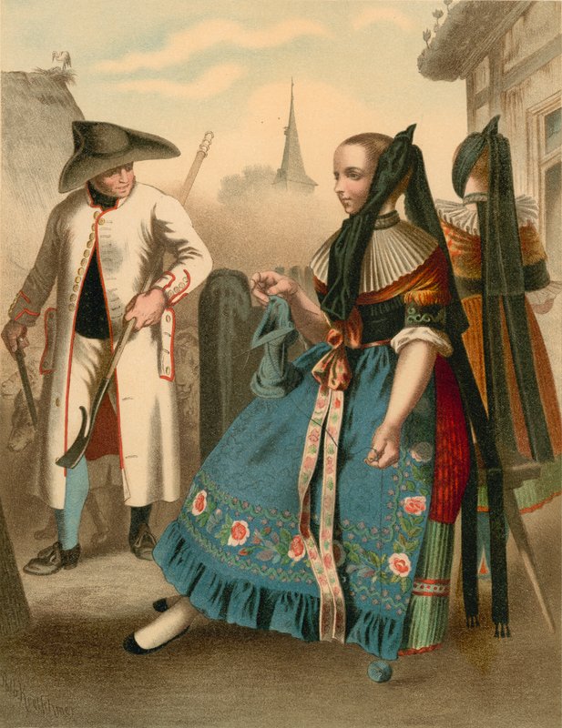 Tysk kostym, Braunschweig av Albert Kretschmer