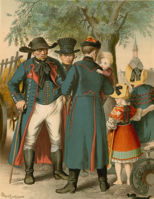 Tysk dräkt, Pommern, Weitzacker av Albert Kretschmer