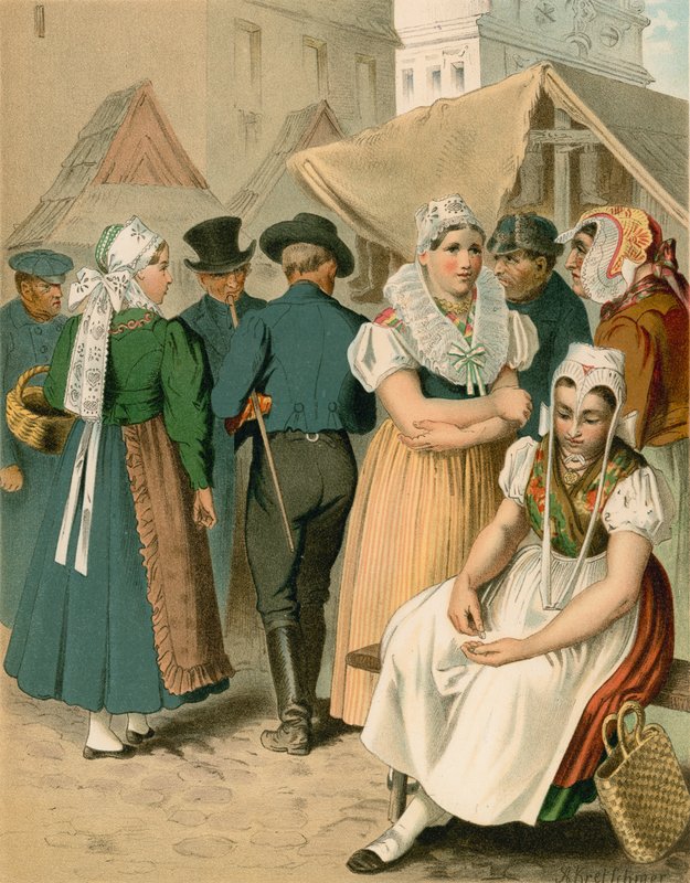 Tysk kostym, Preussen (provinsen Schlesien), Tannhausen av Albert Kretschmer
