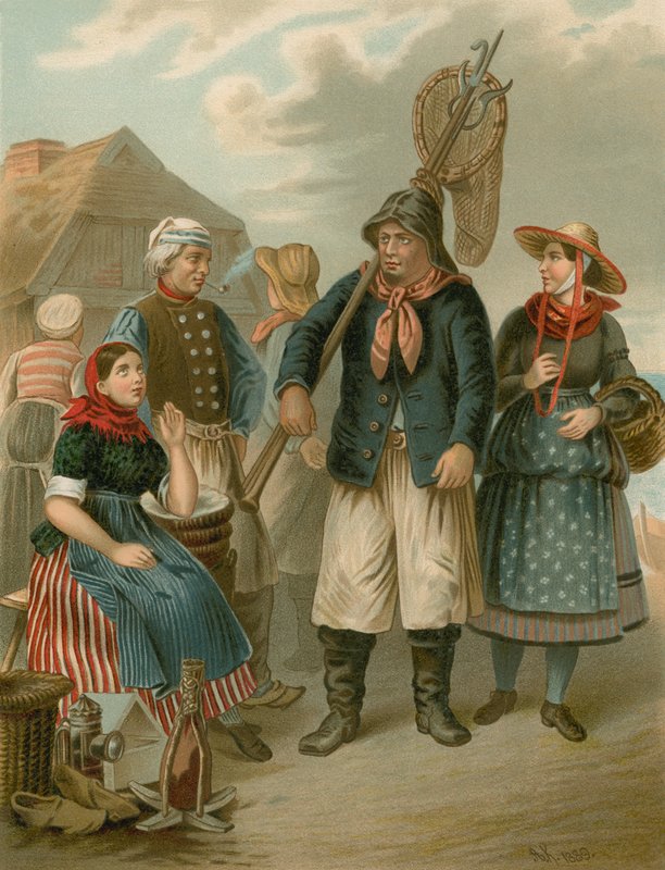 Tysk dräkt, Schleswig-Holstein, An den Kusten av Albert Kretschmer