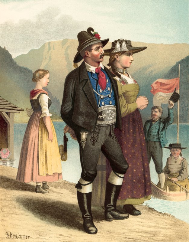 Teuga Siamani, Tyrol, Achenkirchswed av Albert Kretschmer