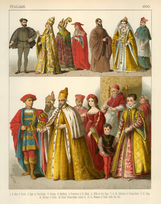 Italiensk kostym 1500 av Albert Kretschmer