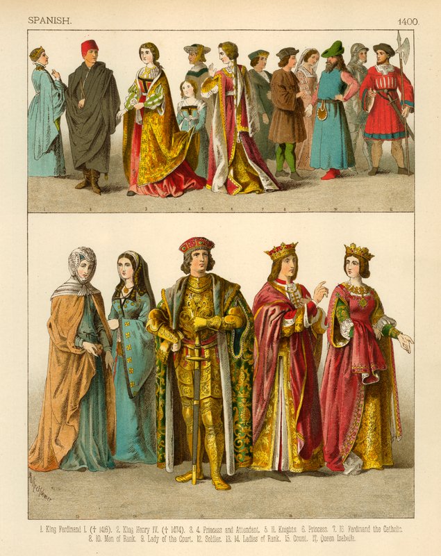 Spansk kostym 1400 av Albert Kretschmer