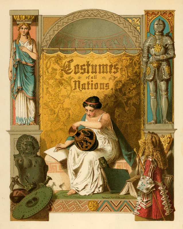 Titelsida för The Costumes of All Nations av Albert Kretschmer
