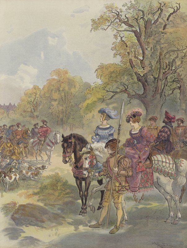 kunglig jakt av Albert Robida