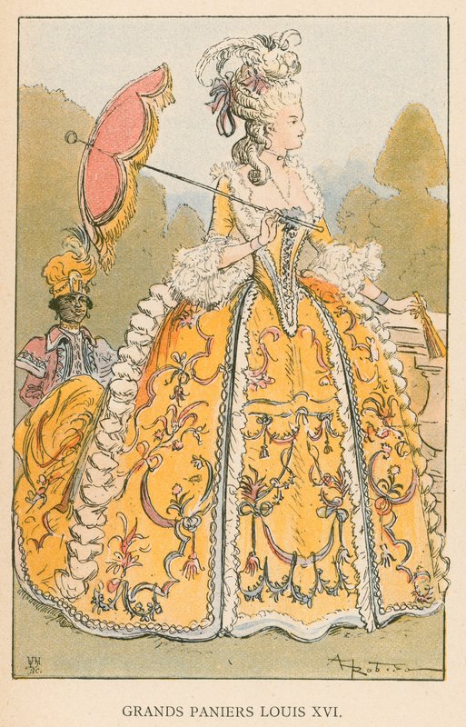 Stora Louis XVI-korgar av Albert Robida