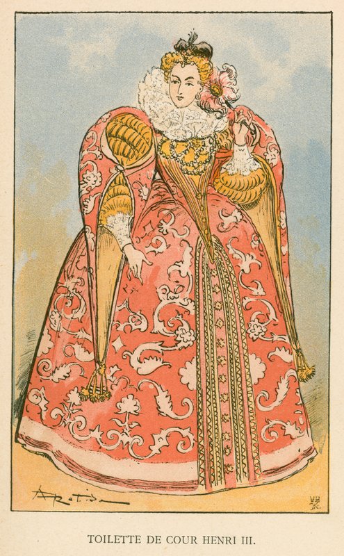 Henri IIIswed Court Toilet av Albert Robida