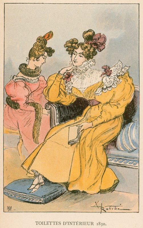 Invändiga toaletter 1830 av Albert Robida