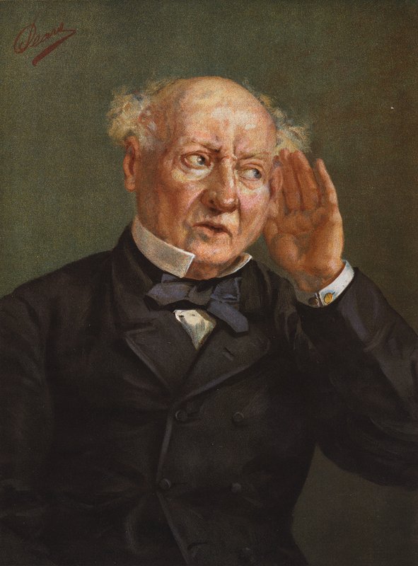Hörsel (färglitografi) av Albert William Holden