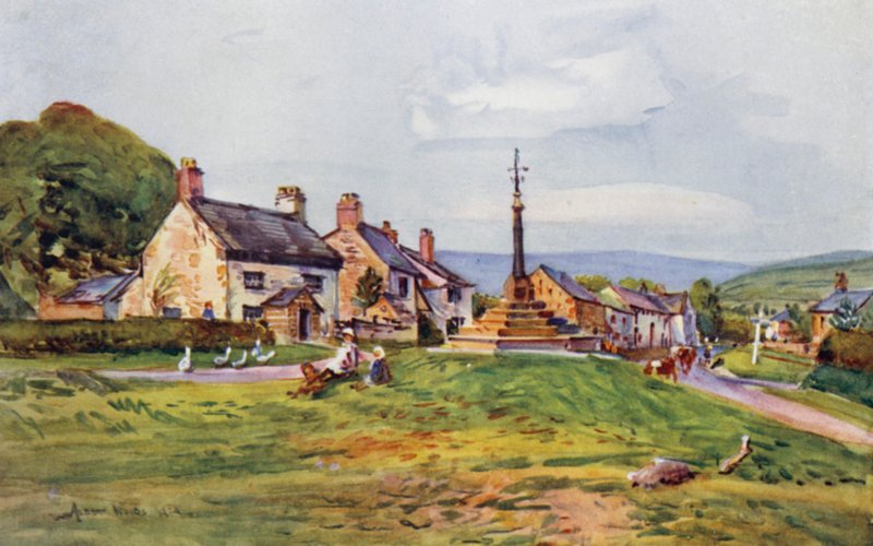 Inglewhite (färg litho) av Albert Woods