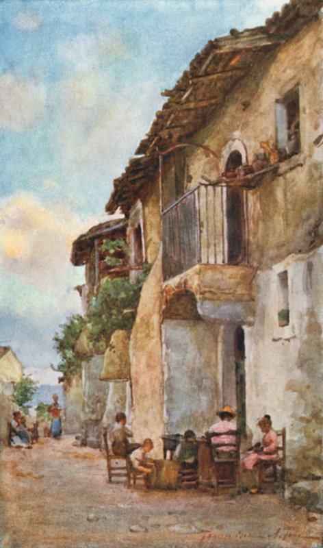 Gamla hus, Taormina av Alberto Pisa
