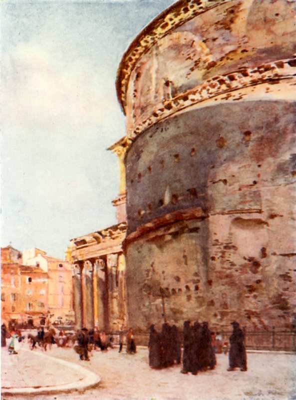 Pantheon, en flankvy av Alberto Pisa