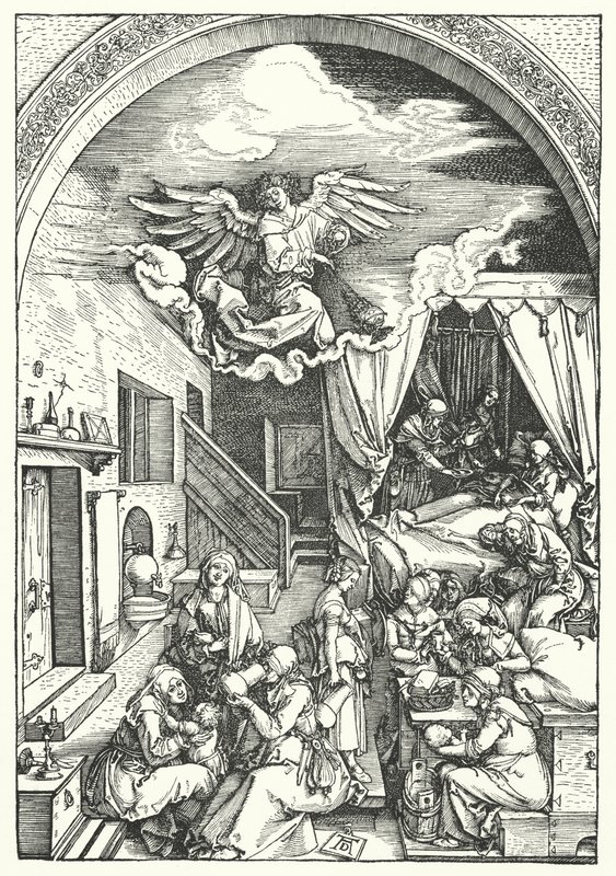 Jungfruns födelse av Albrecht Dürer