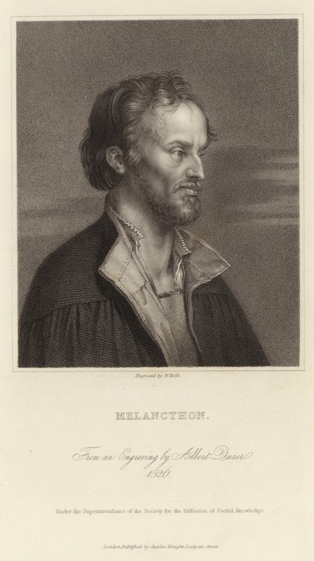 Melancthon - tysk reformator och kollaboratör med Martin Luther (1497 1560) av Albrecht Dürer