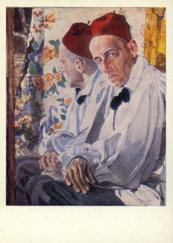 Vsevolod Meyerhold, rysk skådespelare av Aleksandr Jakovlevic Golovin