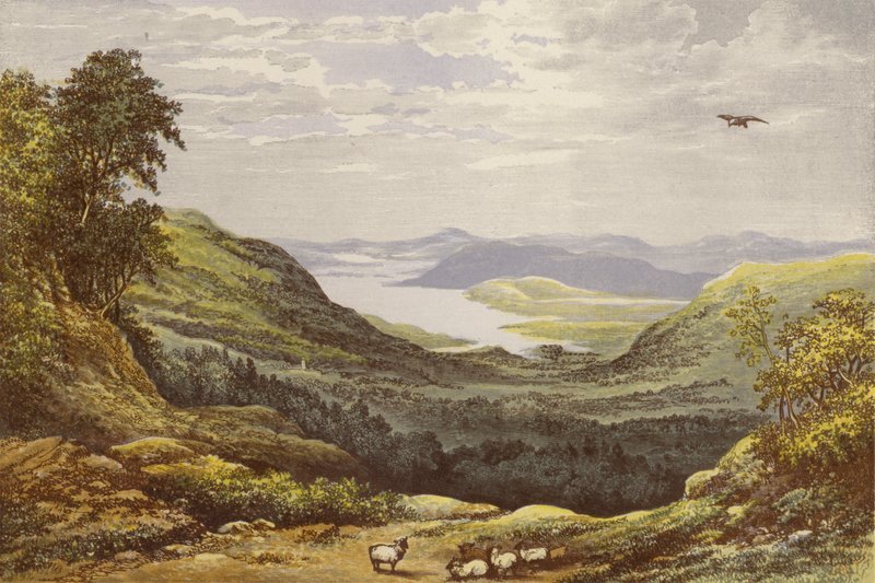 Windermere och Esthwaite av Alexander Francis Lydon