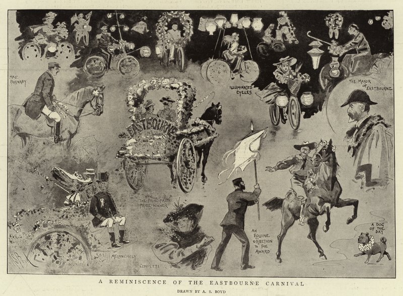 En reminiscens av Eastbourne Carnival av Alexander Stuart Boyd
