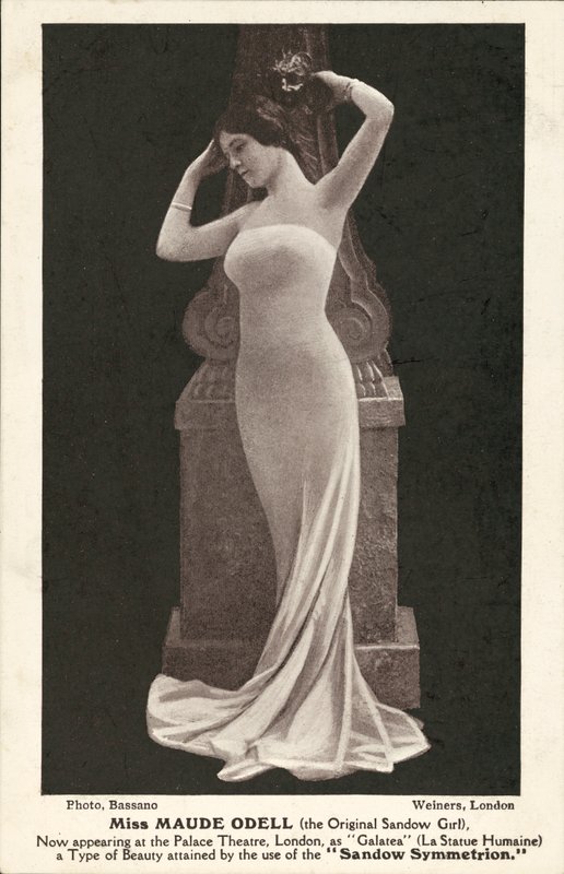 Maude Odell, amerikansk scenskådespelerska (s/v foto) av Alexander Bassano