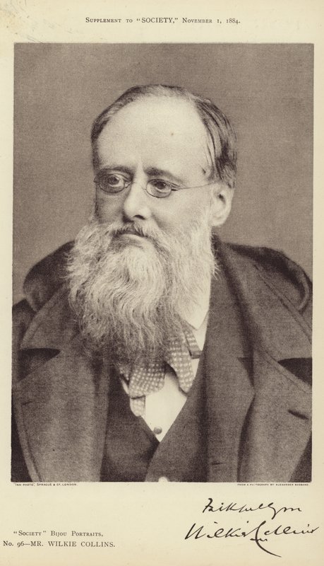 Porträtt av Wilkie Collins av Alexander Bassano