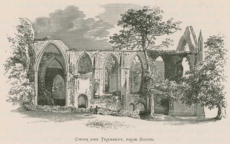 Bolton Priory, kor och tvärskepp, från söder av Alexander Francis Lydon