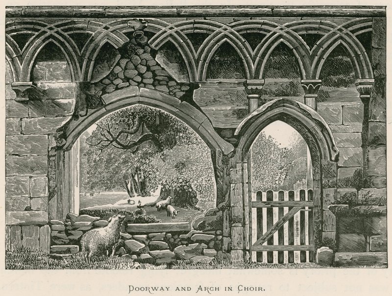 Bolton Priory, Doorway och Arch in Choir av Alexander Francis Lydon