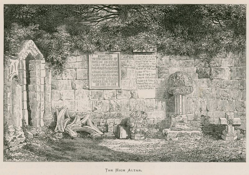 Dryburgh Abbey, Högaltaret av Alexander Francis Lydon