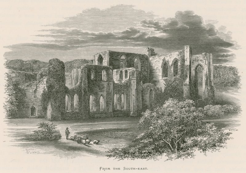 Furness Abbey, från sydost av Alexander Francis Lydon