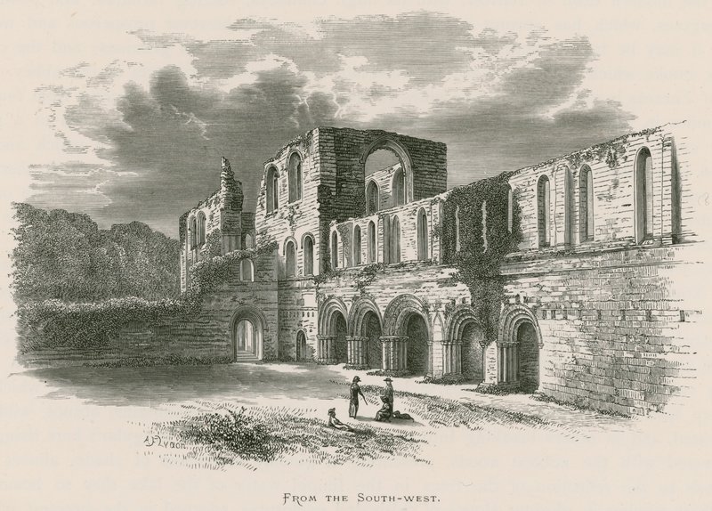 Furness Abbey, från sydväst av Alexander Francis Lydon