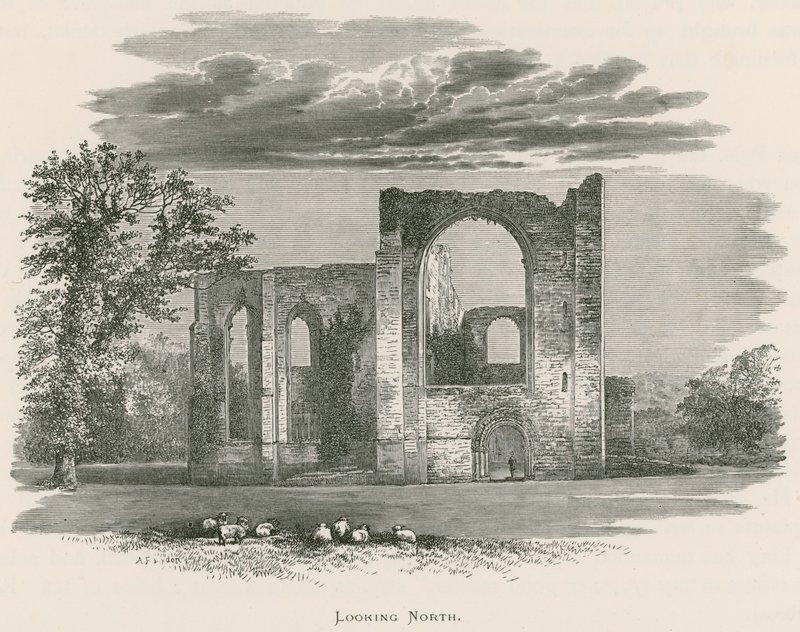 Furness Abbey, med utsikt mot norr av Alexander Francis Lydon