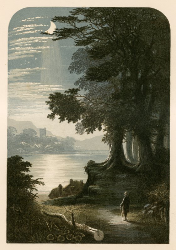 Illustration för Miltons Il Penseroso av Alexander Francis Lydon