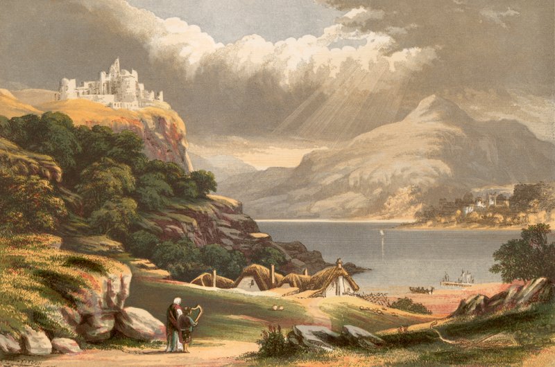 Illustration för Scotts Lay of the Last Minstrell av Alexander Francis Lydon