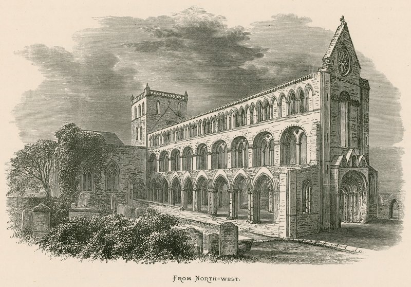 Jedburgh Abbey, från nordväst av Alexander Francis Lydon