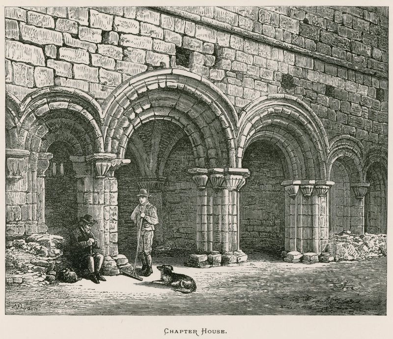 Kirkstall Abbey, kapitelsalen av Alexander Francis Lydon