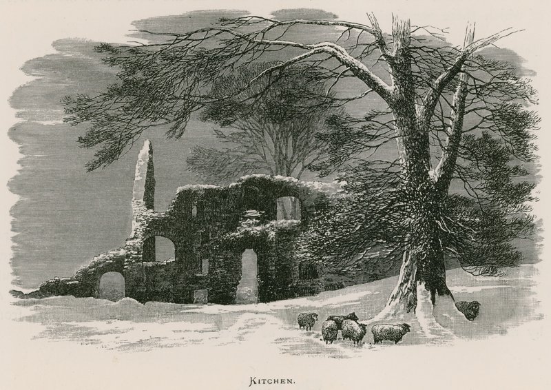 Kirkstall Abbey, kök av Alexander Francis Lydon