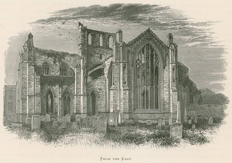 Melrose Abbey, från öster av Alexander Francis Lydon