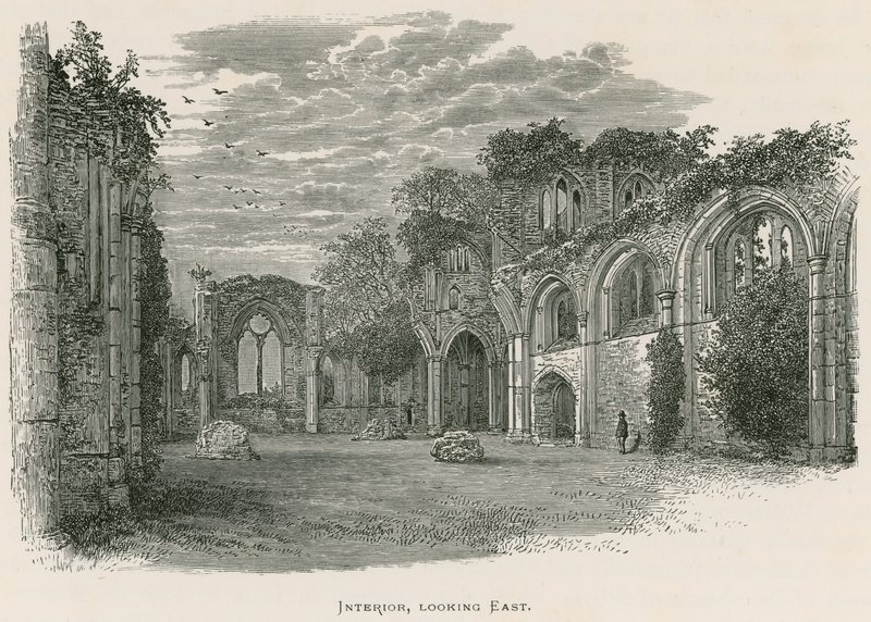 Netley Abbey, interiör, österut av Alexander Francis Lydon