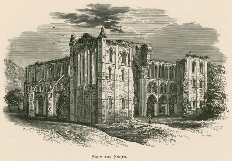 Rievaulx Abbey, från norr av Alexander Francis Lydon