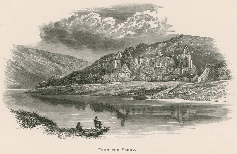 Tintern Abbey, från färjan av Alexander Francis Lydon