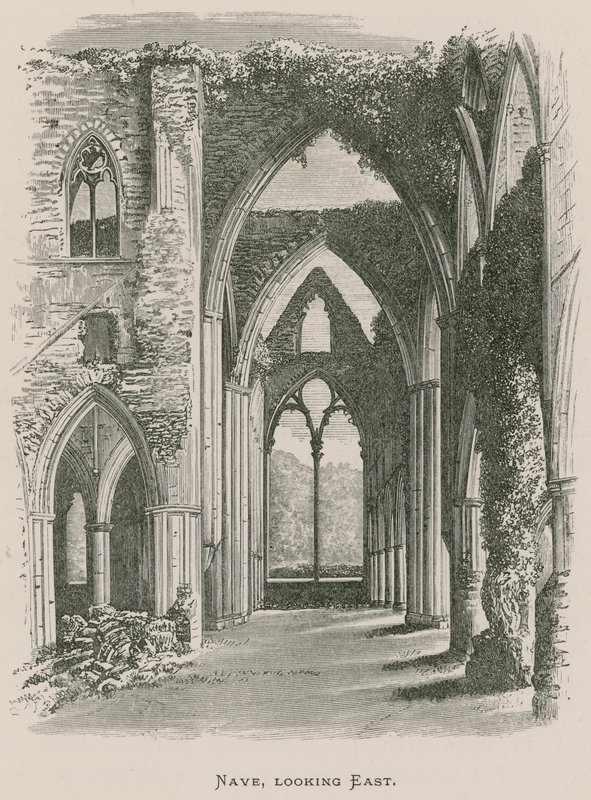 Tintern Abbey, mittskepp, österut av Alexander Francis Lydon